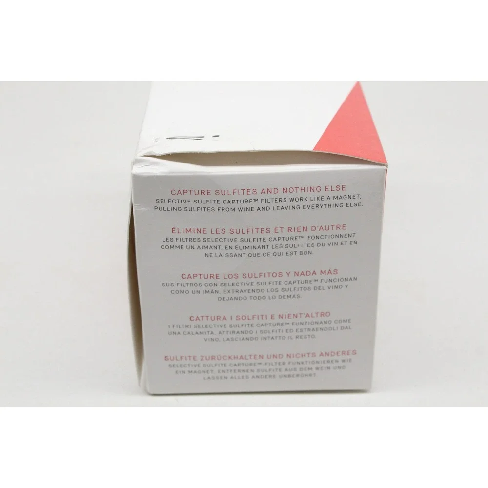 Ullo 12 Pack Single Glass Selective Sulfite Capture Wine Purifier Filters NEW